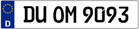 Truck License Plate